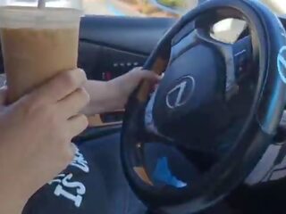 I Asked A Stranger On The Side Of The Street To Jerk Off And Cum In My Ice Coffee &lpar;Public Masturbation&rpar; Outdoor Car dirty clip