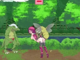 Guild meister &vert; szakasz 1 &vert; scarlet hajú hölgy subdued által lizard szörnyek és főnök hogy kap neki punci megtöltött -val terhelések a elélvezés &vert; hentai játékok gameplay p1