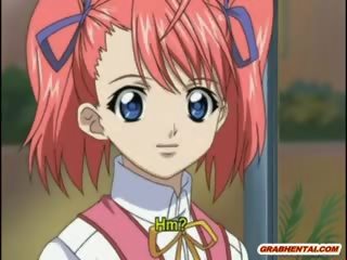 Hapon anime adolescent makakakuha ng pagtatalik na pangkamay