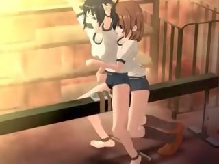 Anime sekss saspraude vergs izpaužas seksuāli spīdzināts uz 3d anime